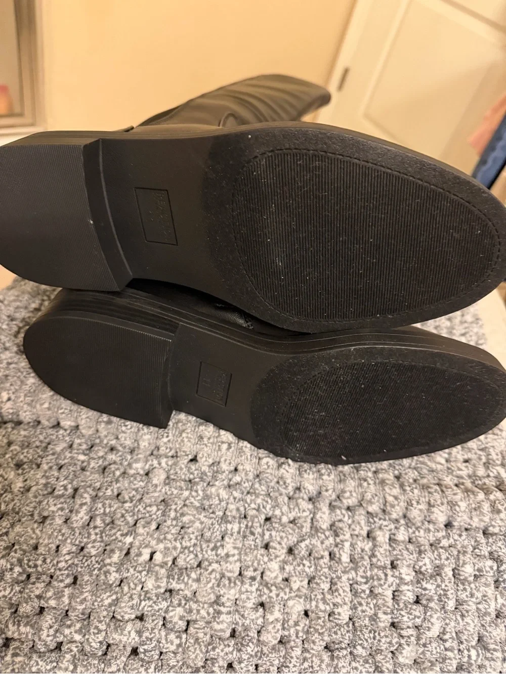 NWOT- Kenneth Cole Reaction Black Over-the-Knee Riding Boots